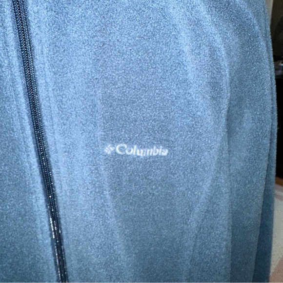Columbia Full Zip Fleece Jacket Dark Blue-Green Size XL - Picture 2 of 12